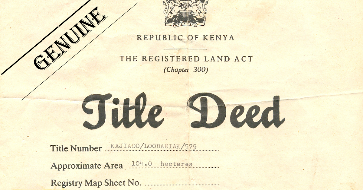 Ciri's Life Coach: How to Verify Your Land Title Deed is Genuine